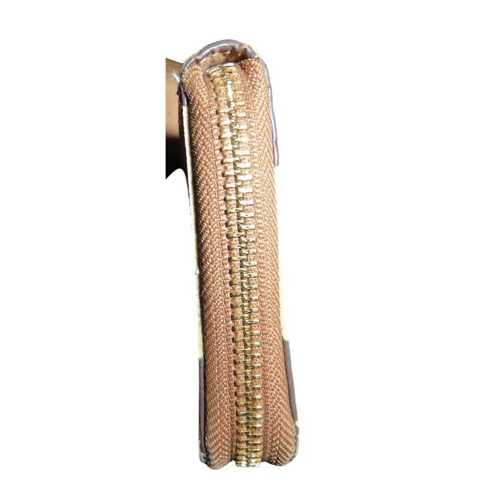 Coach Limited Edition Bonnie Cashin full zip accordion coated canvas long wallet - Picture 7 of 8